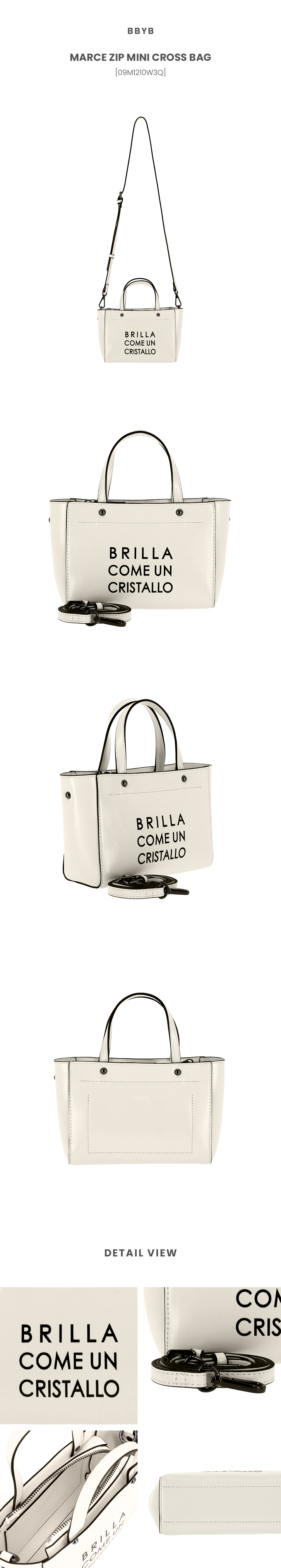MARCE Zip Mini Cross Bag (Ivory)